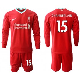 Camisolas de futebol Liverpool Alex Oxlade-Chamberlain 15 Criança Equipamento Principal 2020/21 Manga Comprida